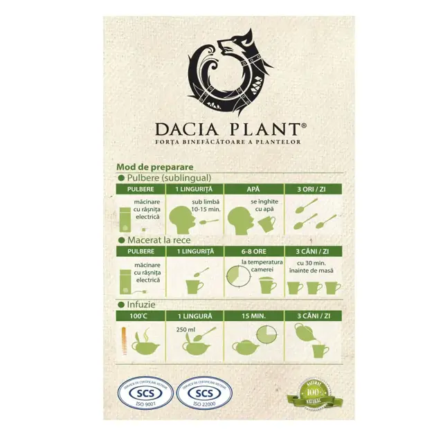 Poza produs Ceai Expectorant, Dacia Plant | 50 g