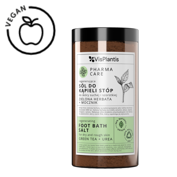 Poza produs Sare de baie pentru picioare Pharma Care regeneranta pentru piele uscata si aspra, Green Pharmacy | 560 g