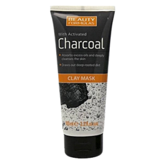 Masca faciala cu Carbune Activ si Argila de Caolin, Elina Med | 100 ml