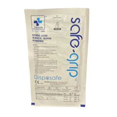 Manusi chirurgicale sterile latex pudrate, dimensiune 7,5 , Roval Med | 50 buc