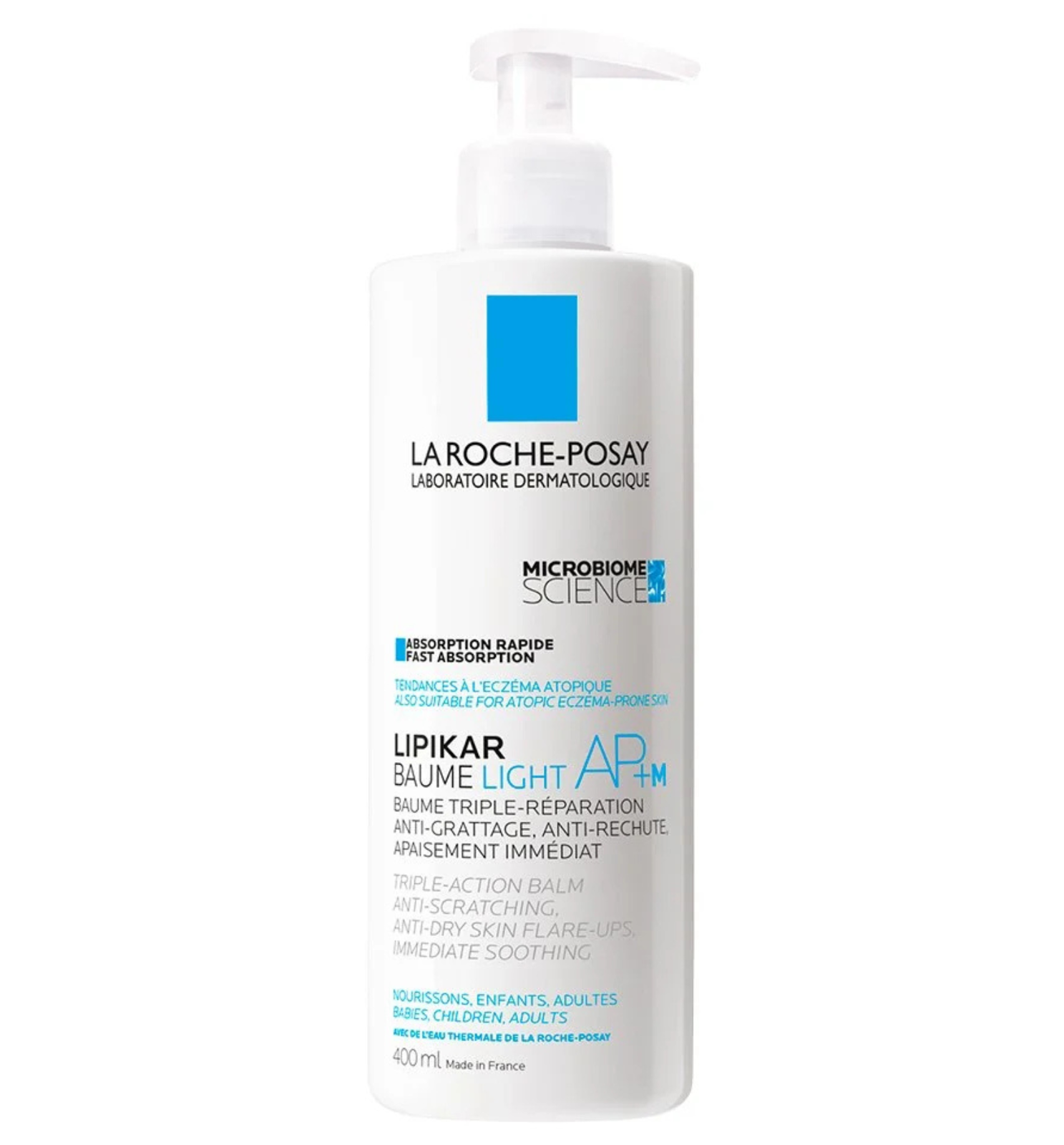 Poza produs Balsam cu tripla actiune Light AP+M Lipikar, La Roche-Posay | 400 ml