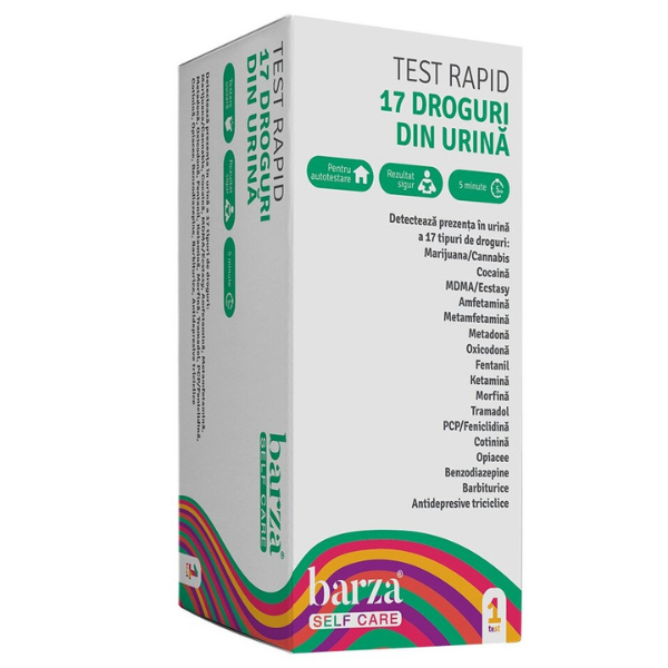 Poza produs Test rapid din urina 17 droguri, 17 parametri, Self Care | 1 bucata
