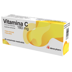 Vitamina C 180 mg fara zahar, Slavia Pharm | 20 comprimate