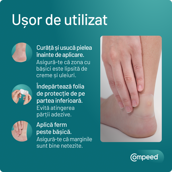 Poza produs Plasturi pentru basici medii, Compeed | 5 bucati
