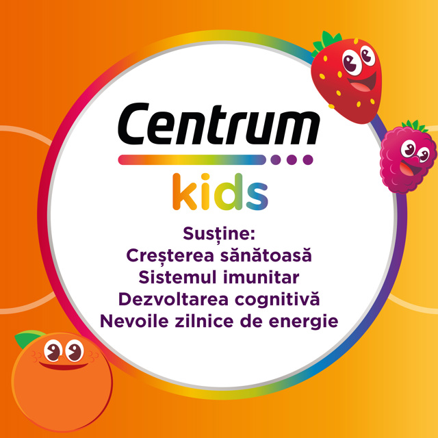 Poza produs Centrum Kids VitaGummies Multifruct, Haleon | 60 jeleuri