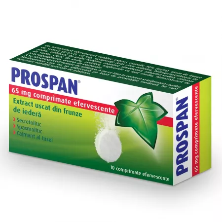 Poza produs Prospan 65 mg, Vedra | 10 comprimate efervescente