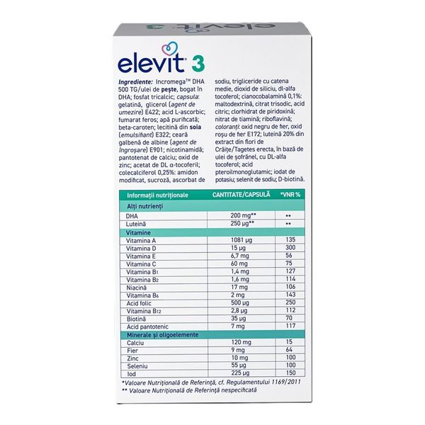 Elevit 3, Bayer | 30 capsule moi — poza produs 3/3