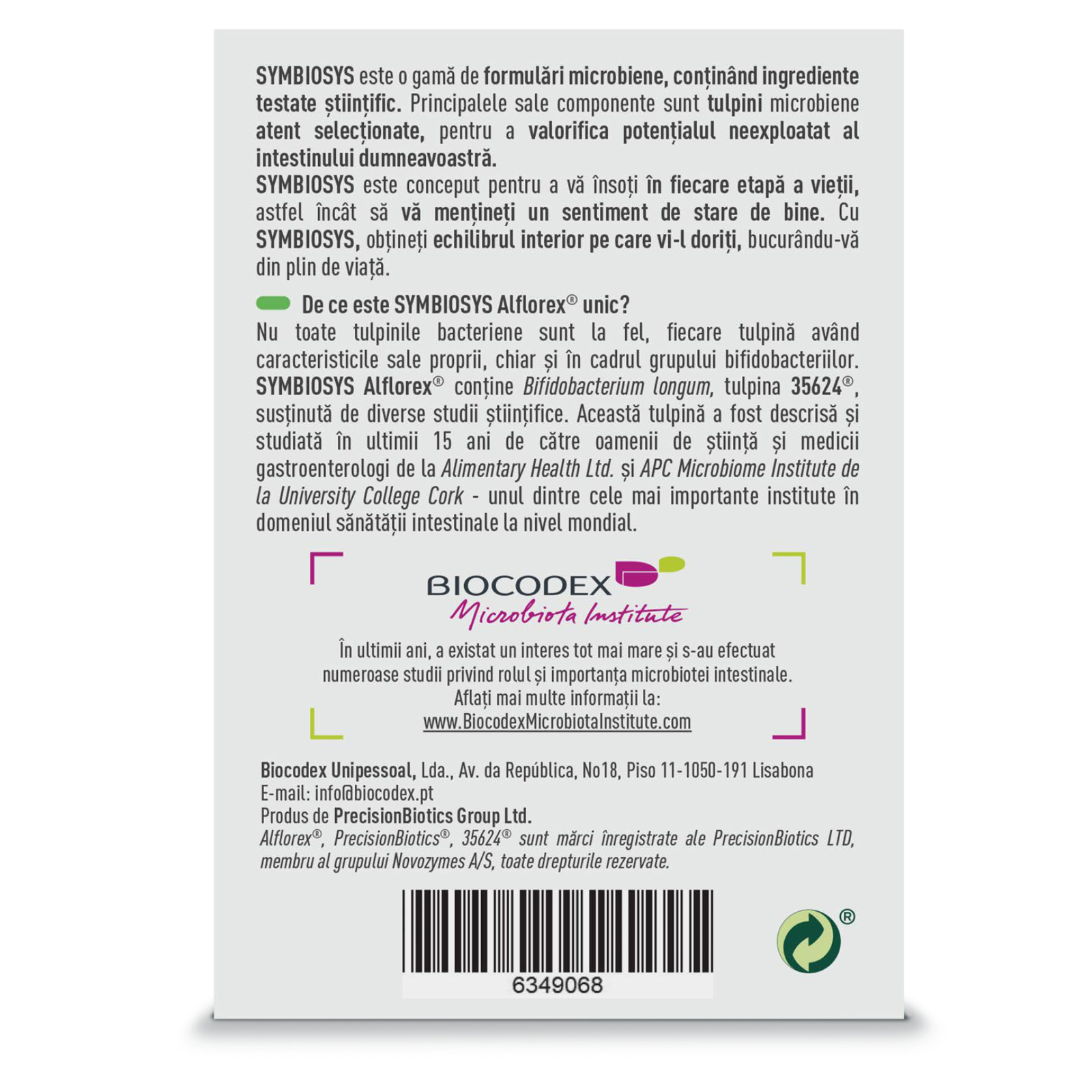 Poza produs Symbiosys Aflorex, Biocodex | 30 capsule