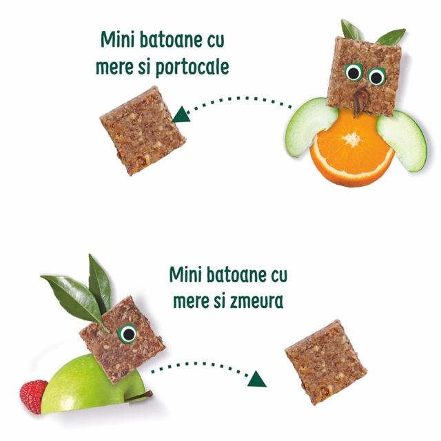 Poza produs MINI BATOANE ECOLOGICE BIO DIN OVAZ INTEGRAL MERE-PORTOCALE MERE-ZMEURA 12+ LUNI 110G 99830   ORGANIX BRANDS