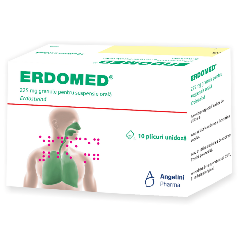 Erdomed, 225 mg granule pentru suspensie orală, Angelini | 10 plicuri