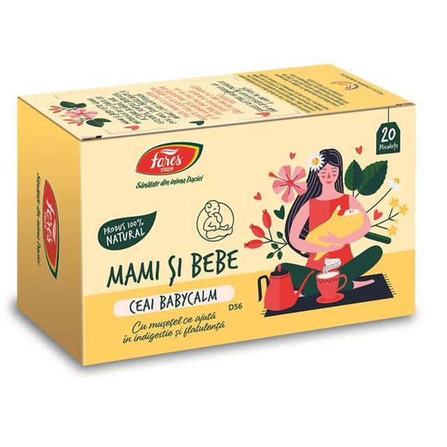 Poza produs Mami si bebe Babycalm, D56, ceai la plic, Fares | 20 plicuri