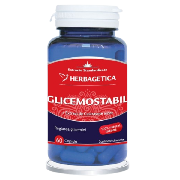 Poza produs Glicemostabil, Herbagetica | 60 capsule