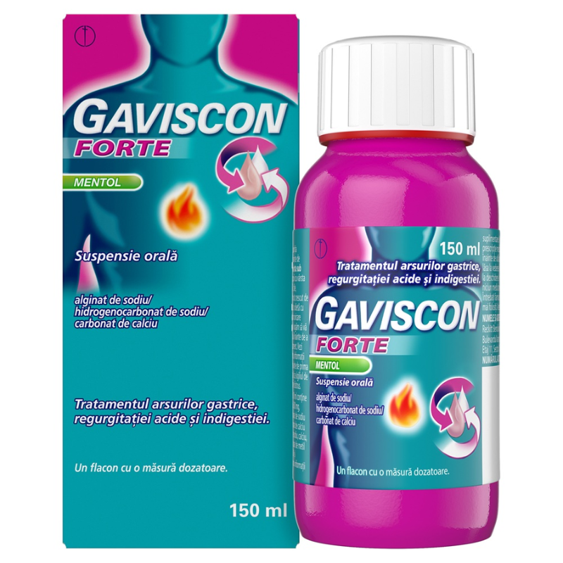 Gaviscon Forte Mentol, Reckitt Benckiser | 150 ml