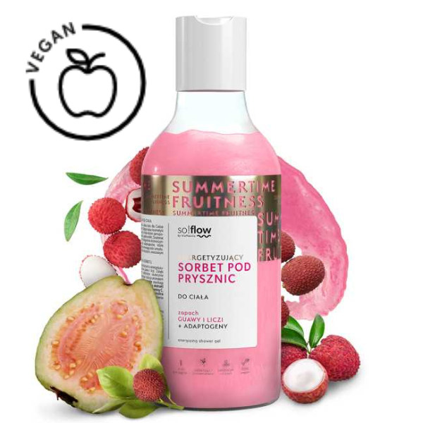 Poza produs Gel de dus So!Flow Sorbet de Guave si Lychee, Green Pharmacy | 400 ml
