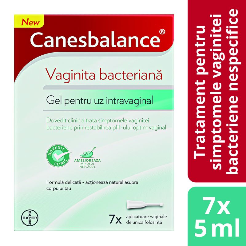Poza produs Canesbalance gel pentru vaginita bacteriana, Bayer | 7 aplicatoare