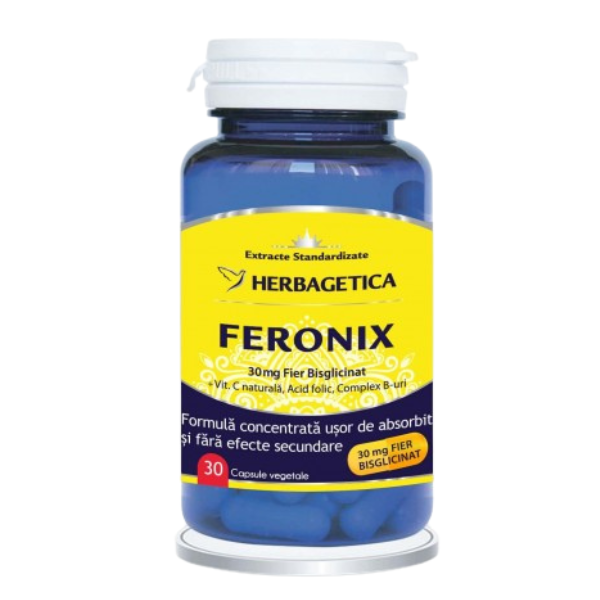 Poza produs Feronix, Herbagetica | 30 capsule