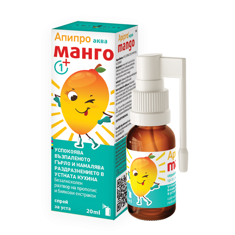 Poza produs Apipro Aqua Mango spray oral, Vedra | 20 ml