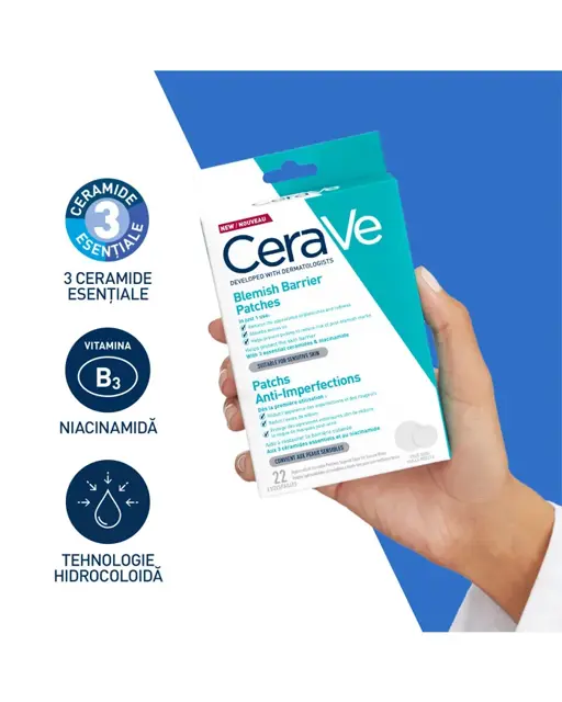 Poza produs Plasturi anti-imperfectiuni, Cerave | 22 plasturi