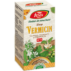 Vermicin cu miere si propolis, D73, sirop, Fares |  100 ml