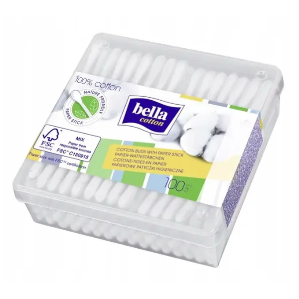 Poza produs Betisoare ORL cutie patrata, Bella | cutie x 100 bucati