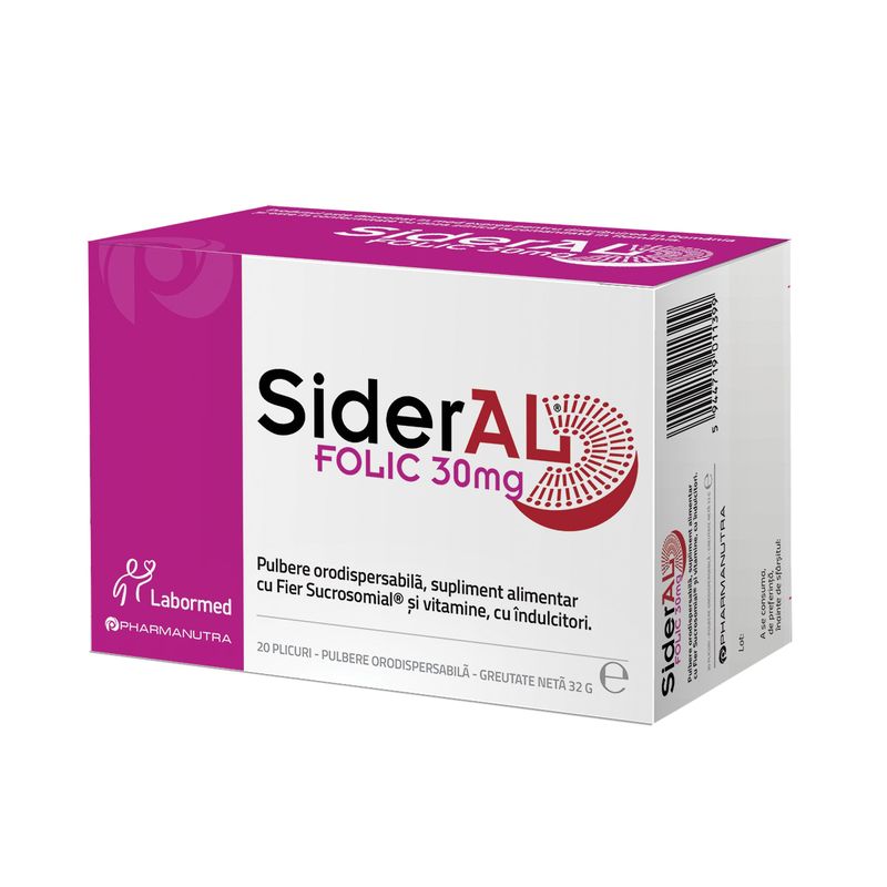 Poza produs SiderAL Folic, Labormed Pharma | 20 plicuri