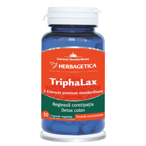 Poza produs Triphalax, Herbagetica | 30 capsule