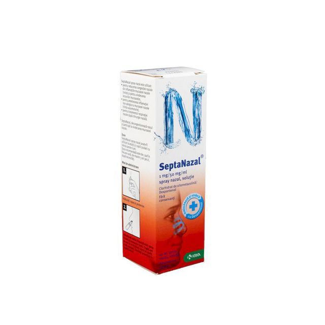Poza produs SeptaNazal Spray nazal pentru adulti 1mg/50mg | 10 ml