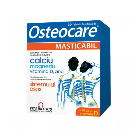 Poza produs Osteocare masticabil,Vitabiotics | 30 comprimate