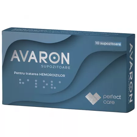 Poza produs Supozitoare hemoroizi Avaron, Perfect Care Distribution | 10 supozitoare
