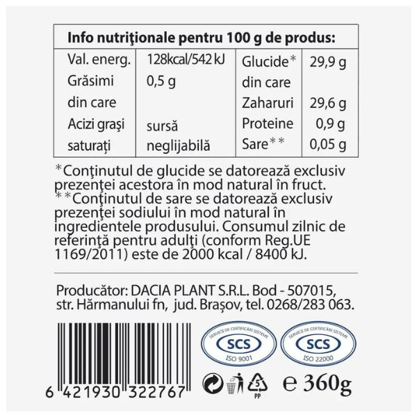 Poza produs Bun de Tot Dulceata Capsuni, fara zahar, Dacia Plant | 360 g