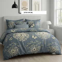 Lenjerie de pat policoton ELVO kaki papadie 230x250 cm, Ralex | 1 buc