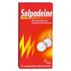 Solpadeine 500 mg/8 mg/30 mg, Perrigo | 12 comprimate efervescente