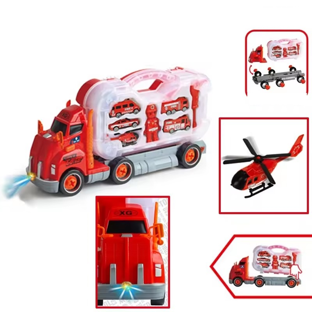 Poza produs Set constructie cu accesorii POMPIERI, Fun Toys | 1 buc