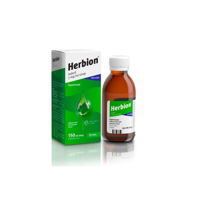 Poza produs Herbion Iedera sirop expectorant 7mg/ml | 150 ml