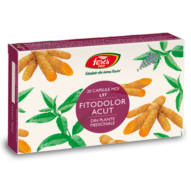 Poza produs Fitodolor acut L97, Fares | 20 capsule moi