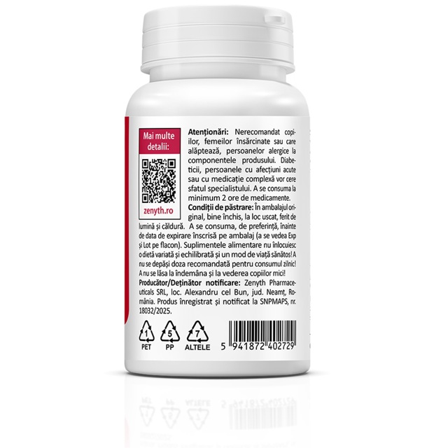 Poza produs Berberine optimum, 550 mg, Zenyth | 30 capsule
