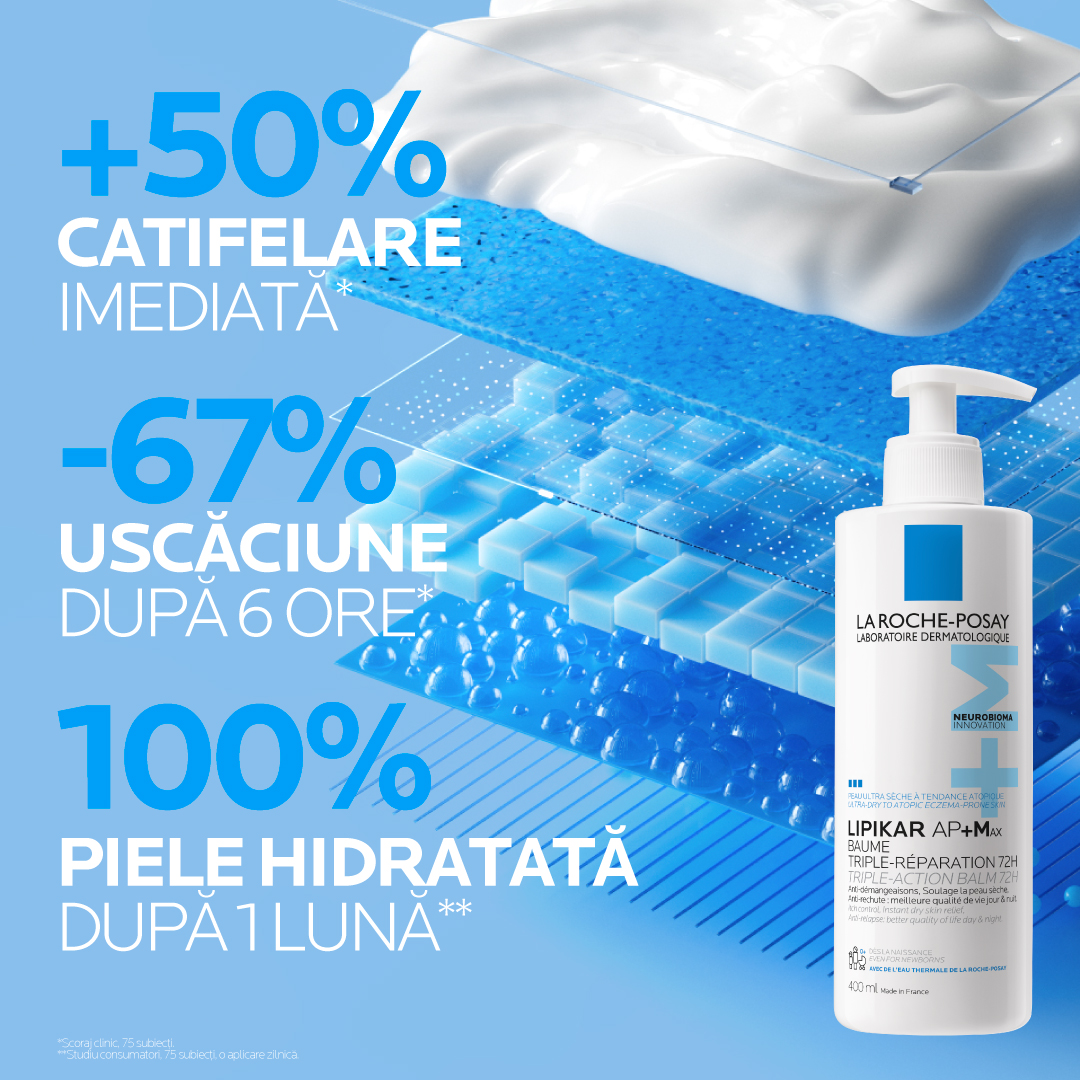 Poza produs Lipikar Baume AP+Max, La Roche-Posay | 400 ml