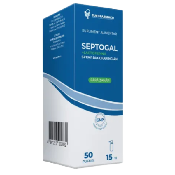 Poza produs Septogal + Lactoferina, Aesculap | 18 comprimate de supt