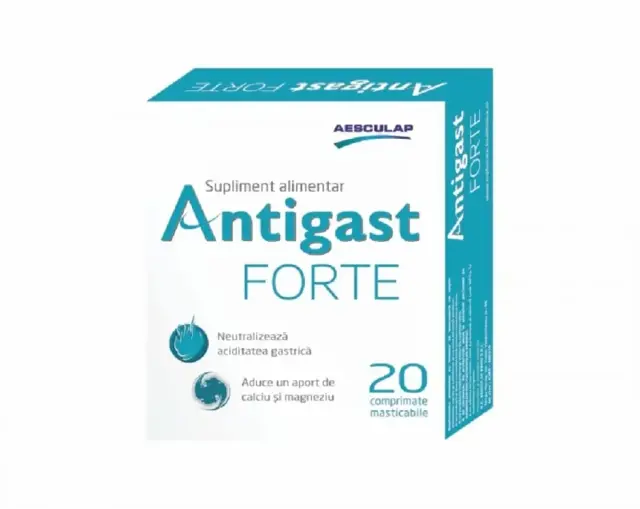 Poza produs Antigast Forte, Aesculap | 20 comprimate masticabile