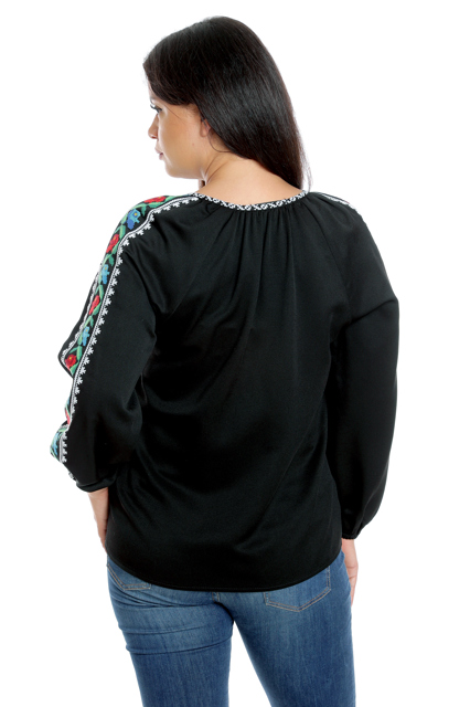 Poza produs Ie broderie dama DI22IE73 negru/floral traditional, Dress to Impress | marimea 36/38