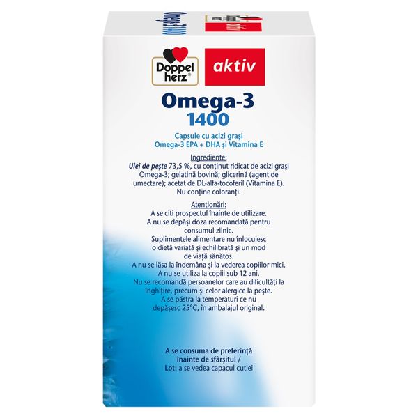 Poza produs Omega 3, 1400 mg, Doppelherz Aktiv | 60 capsule