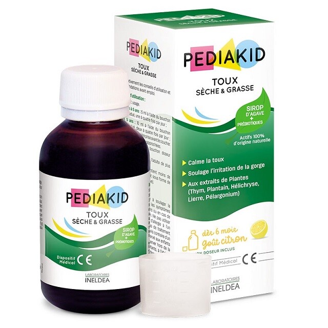 Poza produs Sirop pentru tuse seaca si expectoranta Pediakid, Laboratoires Ineldea | 125 ml