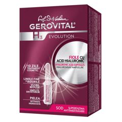 Fiole cu acid hialuronic H3 Evolution, Gerovital  | 10 fiole x 2 ml