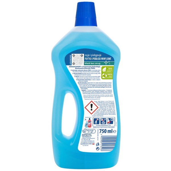 Poza produs Solutie curatare PVC, Piatra si Teracota Sidolux Expert Plus, Lakma | 750 ml