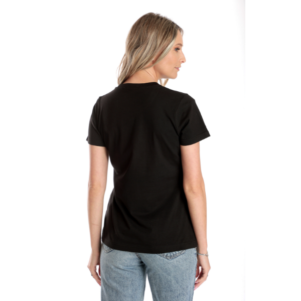 Poza produs Tricou broderie dama DV24TB03 negru traditional, Dress to Impress | marimea S