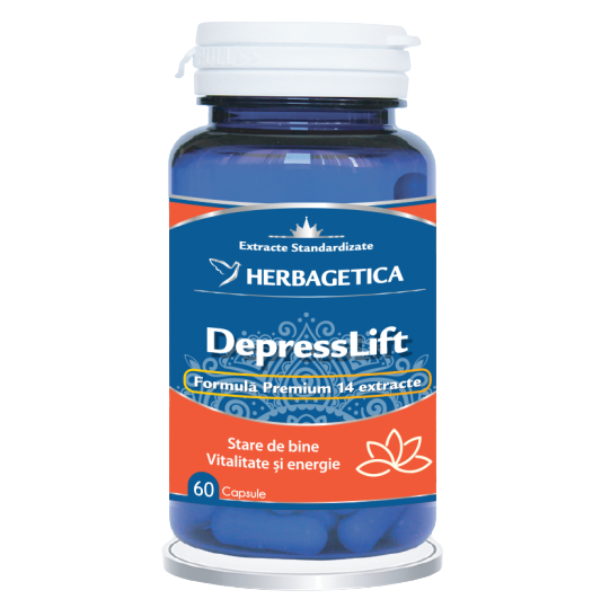 Poza produs DepressLift, Herbagetica | 60 capsule