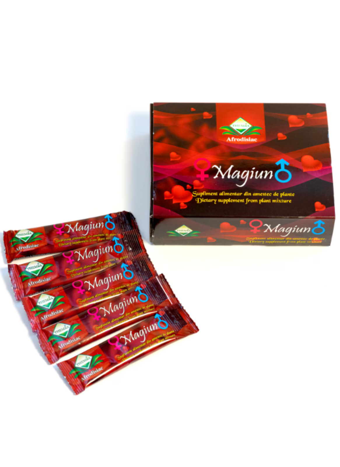 Poza produs Magiun afrodisiac 100% natural Themra supliment pentru potenta si crestere libidou, Themra |12 plicuri x 12g