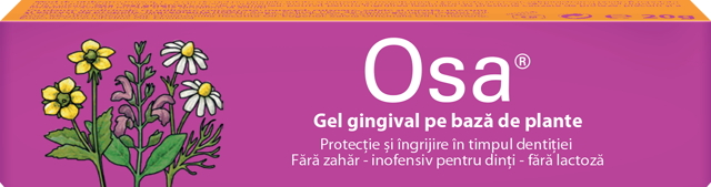 Osa gel gingival pentru eruptii dentare pe baza de plante, Dr. A. & L. Schmidgall | 20 g — poza produs 2/4