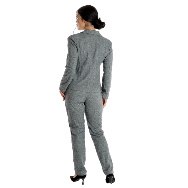 Poza produs Costum dama DI23COS26 gri/negru, Dress to Impress | marimea 46