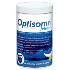 Optisomn – Jeleuri pentru somn cu aroma de cirese, Zdrovit | 60 bucati
